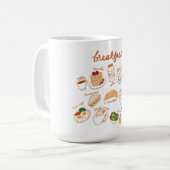 朝食 コーヒーマグカップ (正面左)