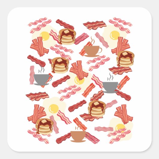 朝食 スクエアシール (正面)