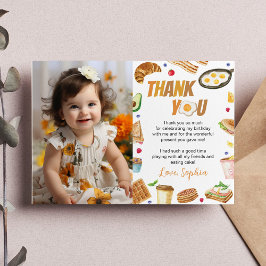 朝食 ブランシュ 誕生日 フォト サンクス カード