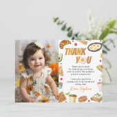 朝食 ブランシュ 誕生日 フォト サンクス カード (スタンド正面)