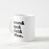 朝食(ベーコン&エッグ&トースト&コーヒー) コーヒーマグカップ (正面左)