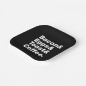 朝食（ベーコン&エッグ&トースト&コーヒー） ペーパープレート (傾斜あり)