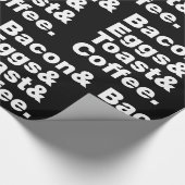 朝食（ベーコン&エッグ&トースト&コーヒー） ラピン ラッピングペーパー (角)