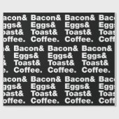 朝食（ベーコン&エッグ&トースト&コーヒー） ラピン ラッピングペーパー (フラット)