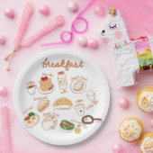 朝食 ペーパープレート (パーティー)