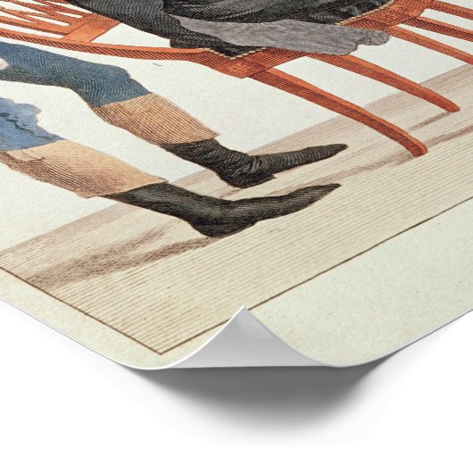 朝食「ボン・ジャンル」 ポスター (角)