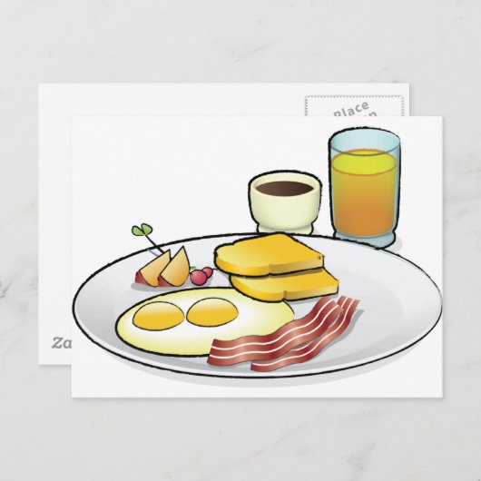 朝食 ポストカード (正面/裏面)