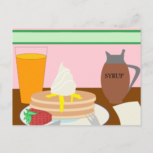 朝食 ポストカード (正面)