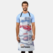 朝食、ランチ、ディナーエプロン エプロン (着用した状態)