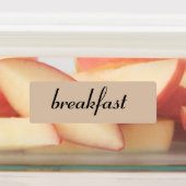 朝食、ランチ、ディナー&スナックミール ラベル (貼付)