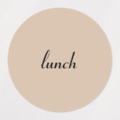 朝食、ランチ、ディナー ラベル (デザイン2)