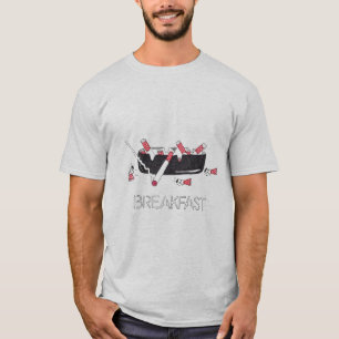 "朝食" Tシャツ