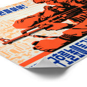 朝鮮人民軍の兵士!お前のために戦う ポスター (角)