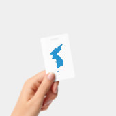 朝鮮半島統一の旗 バッジ (手持ち)