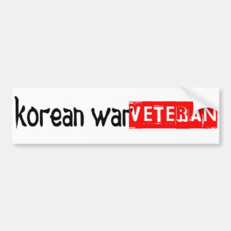 朝鮮戦争のバンパーステッカー バンパーステッカー