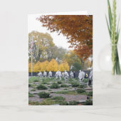 朝鮮戦争の記念物の退役軍人 カード (正面)