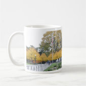 朝鮮戦争の記念物の退役軍人 コーヒーマグカップ (左)