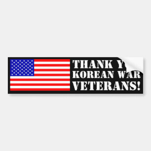 朝鮮戦争の退役軍人ありがとう! バンパーステッカー