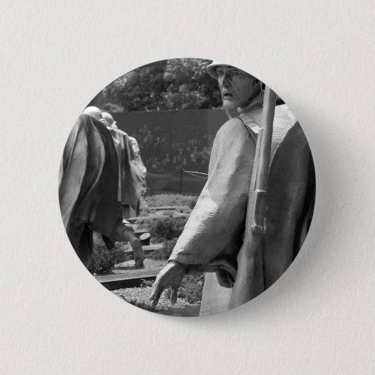 朝鮮戦争の退役軍人の状態 缶バッジ (正面)