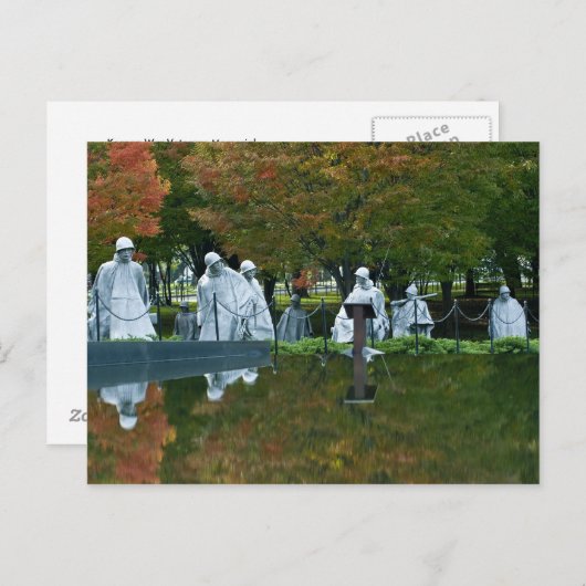 朝鮮戦争の退役軍人の記念物の郵便はがき ポストカード (正面/裏面)