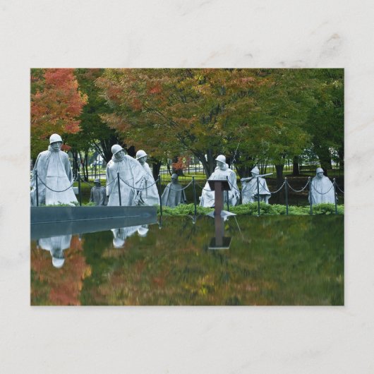 朝鮮戦争の退役軍人の記念物の郵便はがき ポストカード (正面)