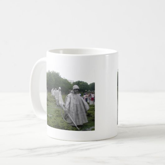 朝鮮戦争の退役軍人の記念物 コーヒーマグカップ (正面左)