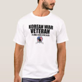 朝鮮戦争の退役軍人のTシャツ Tシャツ (正面)
