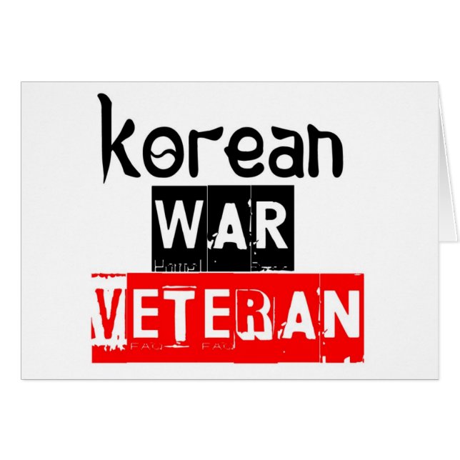 朝鮮戦争の退役軍人 (正面横)