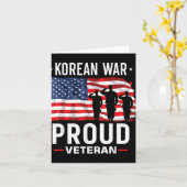 朝鮮戦争の退役軍人 カード (黄色い花)