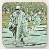 朝鮮戦争従軍退役軍人記念碑 コースター (正面)