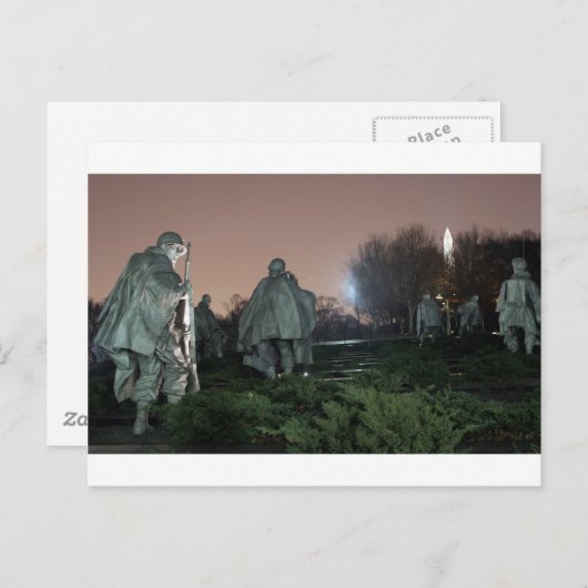 朝鮮戦争記念碑ワシントンモニュメントナイト ポストカード (正面/裏面)