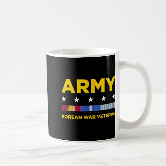 朝鮮戦争退役軍人シャツ_陸軍 コーヒーマグカップ (右)