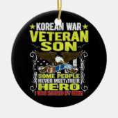 朝鮮戦争退役軍人ソンセラミックオーナメント セラミックオーナメント (正面)