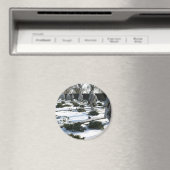 朝鮮戦争退役軍人メモリアル雪 マグネット (インサイチュ (食洗機))