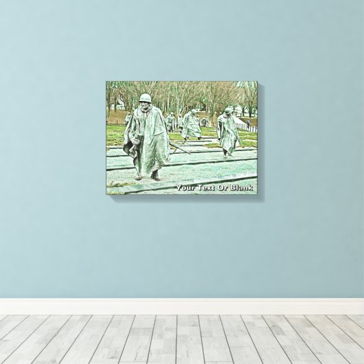 朝鮮戦争退役軍人メモリアル キャンバスプリント (インサイチュ (ウッドフロア))