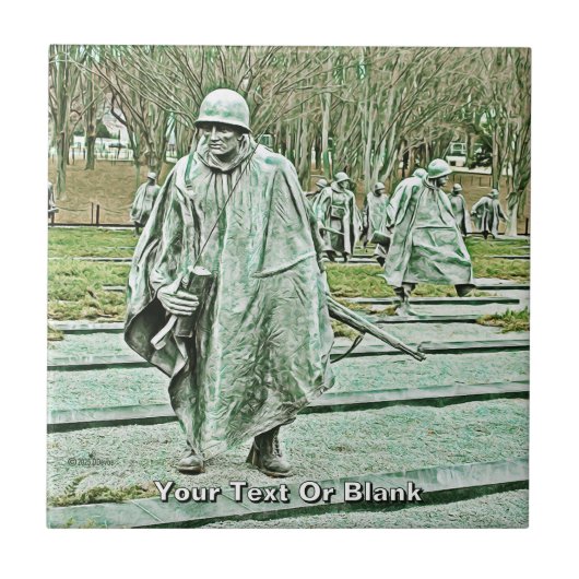 朝鮮戦争退役軍人メモリアル タイル (正面)