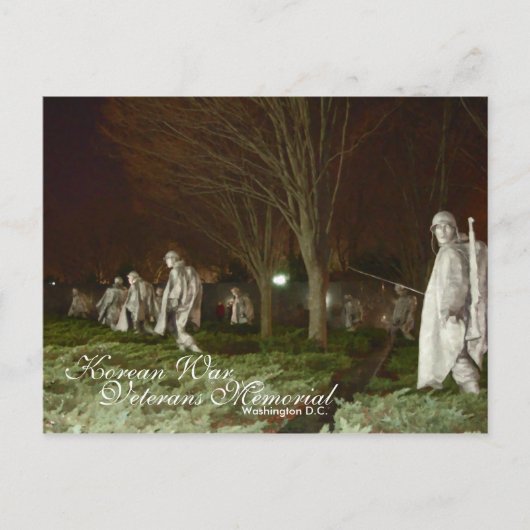 朝鮮戦争退役軍人メモリアル，ワシントンD.C. ポストカード (正面)