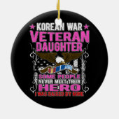 朝鮮戦争退役軍人娘セラミックオーナメント セラミックオーナメント (裏面)