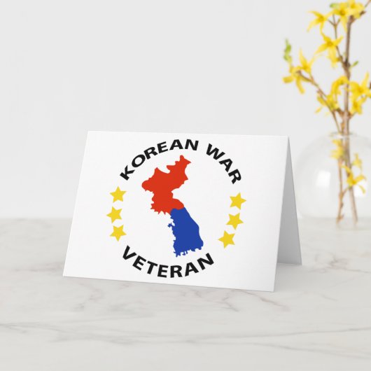朝鮮戦争退役軍人 カード (黄色い花)