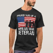  朝鮮戦誇りを持った争退役軍人軍隊 Tシャツ (正面)