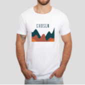 朝鮮焼きオレンジ抽象芸術キリスト教 Tシャツ