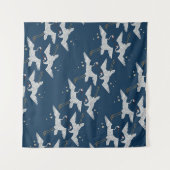 朝鮮鳥の模様 タペストリー (正面(横))