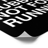 朝5時はクラブで踊る時間じゃないで走る時間 面白いバー ポスター (角)