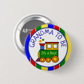 朝(ちょう)朝(ちょう)さんがおばあちゃんを育てる 缶バッジ (正面&裏面)