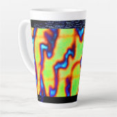 朝 カフェラテマグ (左アングル)