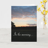 朝… カード (黄色い花)