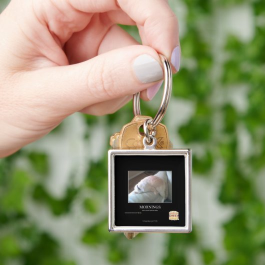 朝 キーホルダー (手)