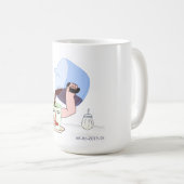 朝 コーヒーマグカップ (正面右)