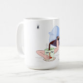 朝 コーヒーマグカップ (正面左)