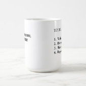 朝、コーヒー、マグ、コップ、おもしろい、ガラス製品 コーヒーマグカップ (中央)